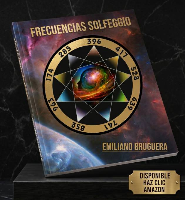 Durante años, me dediqué al estudio del sonido y las frecuencias cerebrales que influyen en nuestras emociones brindando bienestar y logré crear el instrumento Solfeggio, basado en sus frecuencias tonales. Este trabajo musical revela la magia de cómo ciertas vibraciones pueden tocar nuestro corazón y alma, ofreciendo paz y armonía a quienes lo experimentan.
En este libro comparto mi viaje personal durante la creación de las nueve frecuencias Solfeggio, hablo sobre sus beneficios y el increíble mundo que las rodea.
Emiliano Bruguera.